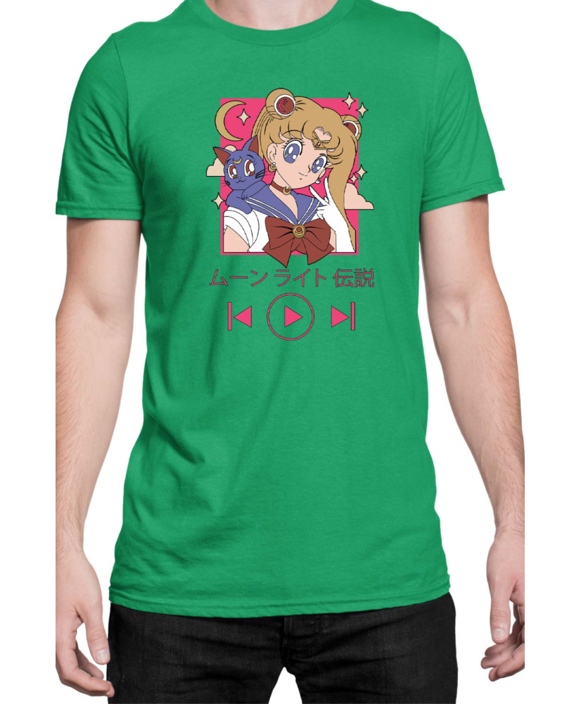 Мъжка Тениска Japan Manga Anime Comics Animation Sailor Moon Legend Of The Moonlight