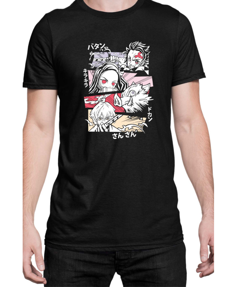 Мъжка Тениска Japan Manga Anime Comics Animation Demon Slayer Protagonist