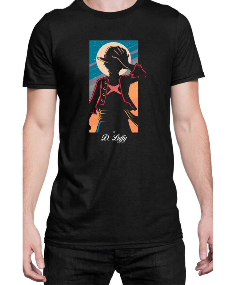 Мъжка Тениска Japan Manga Anime Comics Animation One Piece Moonlight Luffy