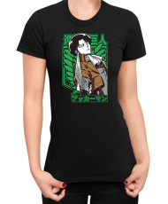 Дамска Тениска Manga Japan Anime Comics Animation Attack On Titan Captain Levi
