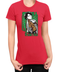 Дамска Тениска Manga Japan Anime Comics Animation Attack On Titan Captain Levi