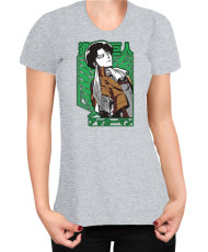 Дамска Тениска Manga Japan Anime Comics Animation Attack On Titan Captain Levi
