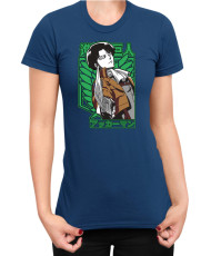 Дамска Тениска Manga Japan Anime Comics Animation Attack On Titan Captain Levi