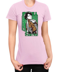 Дамска Тениска Manga Japan Anime Comics Animation Attack On Titan Captain Levi