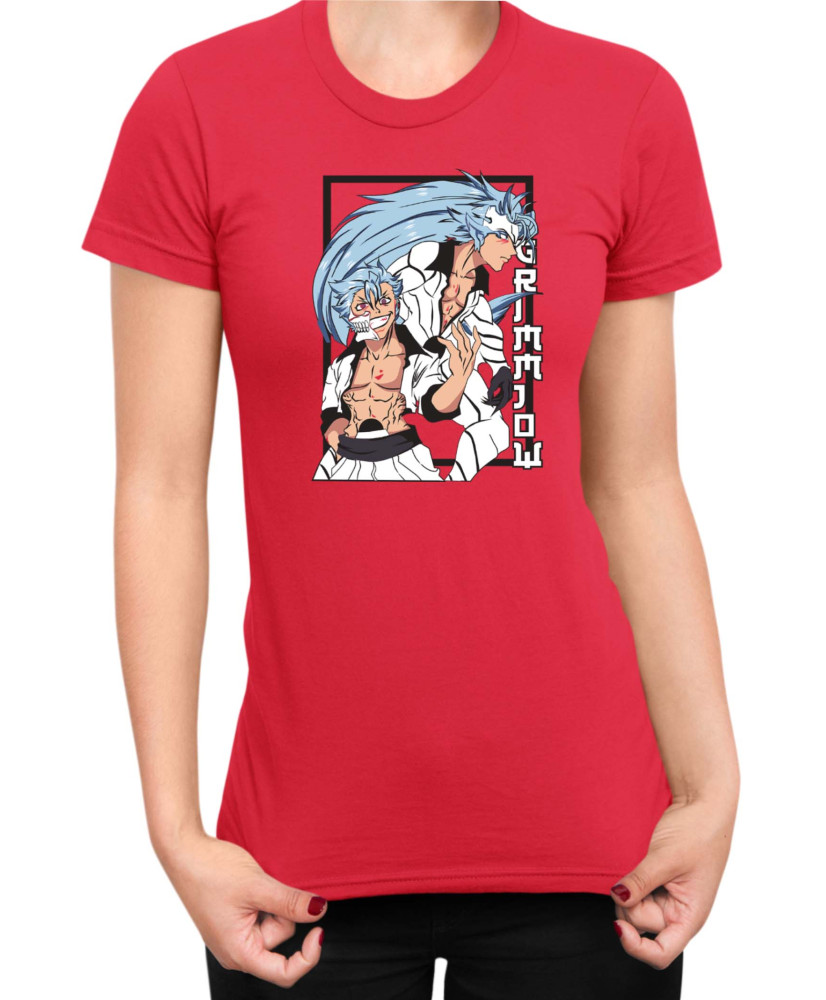 Дамска Тениска Manga Japan Anime Comics Animation Bleach Grimmjow Дамска Тениска Manga Japan Anime Comics Animation Bleach Grimmjow