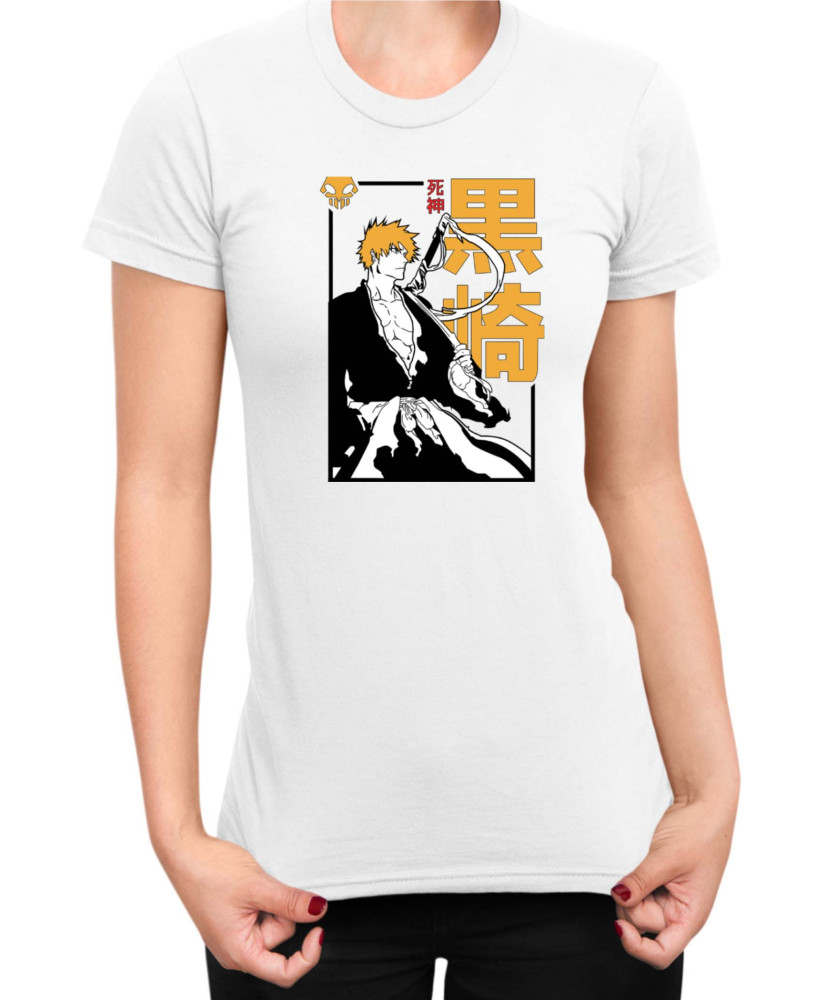 Дамска Тениска Manga Japan Anime Comics Animation Bleach Shinigami Дамска Тениска Manga Japan Anime Comics Animation Bleach Shinigami