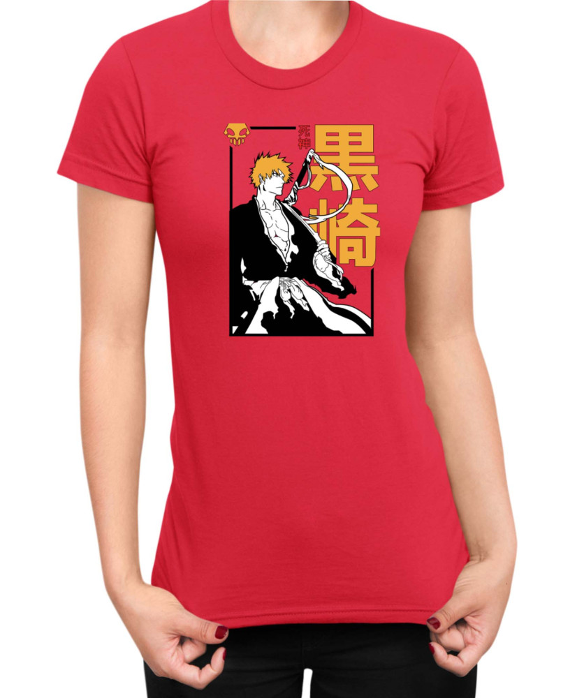 Дамска Тениска Manga Japan Anime Comics Animation Bleach Shinigami Дамска Тениска Manga Japan Anime Comics Animation Bleach Shinigami