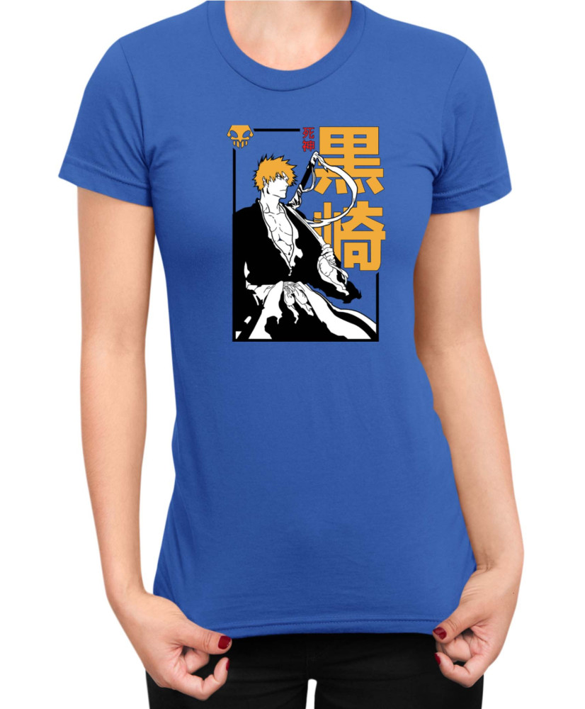 Дамска Тениска Manga Japan Anime Comics Animation Bleach Shinigami Дамска Тениска Manga Japan Anime Comics Animation Bleach Shinigami