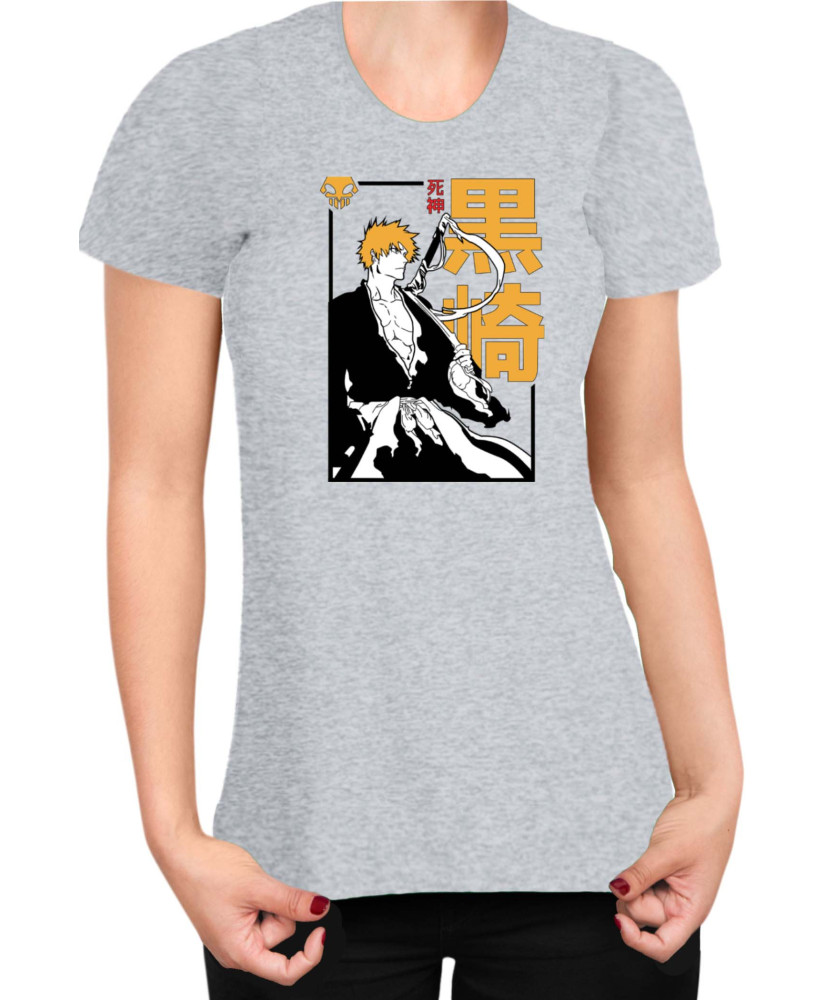 Дамска Тениска Manga Japan Anime Comics Animation Bleach Shinigami Дамска Тениска Manga Japan Anime Comics Animation Bleach Shinigami
