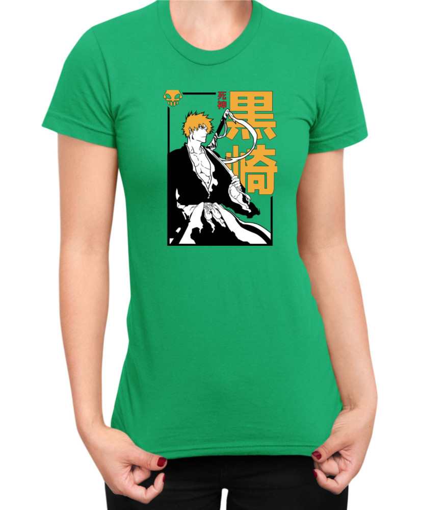 Дамска Тениска Manga Japan Anime Comics Animation Bleach Shinigami Дамска Тениска Manga Japan Anime Comics Animation Bleach Shinigami