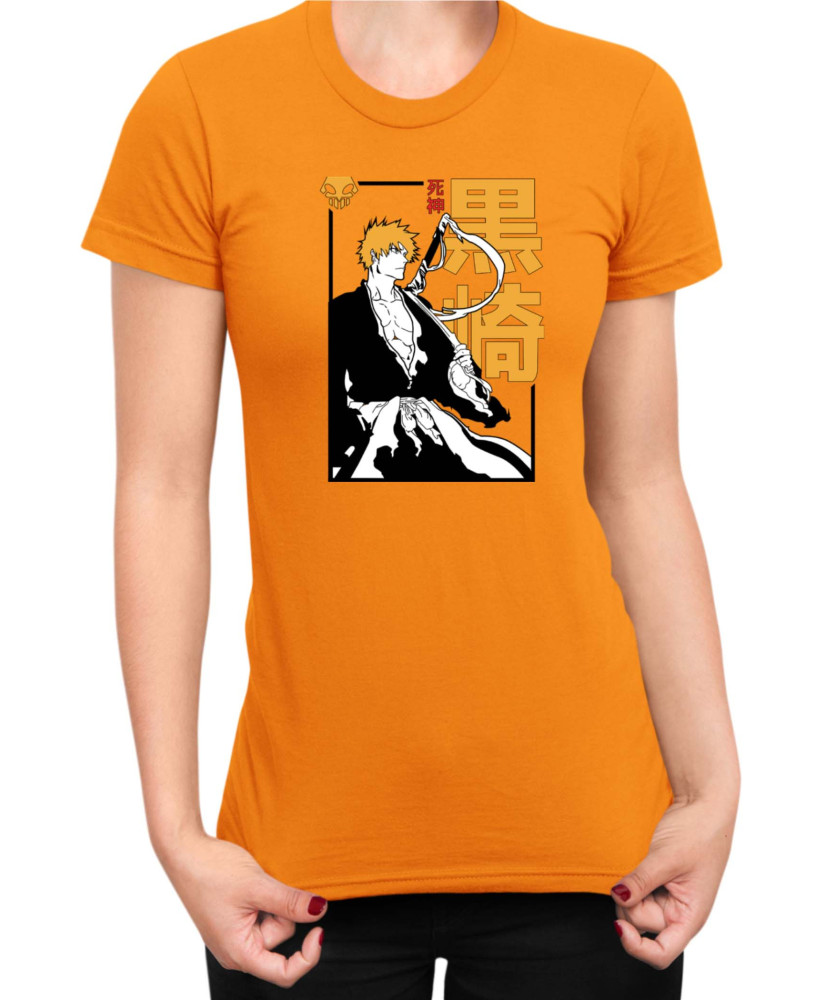 Дамска Тениска Manga Japan Anime Comics Animation Bleach Shinigami Дамска Тениска Manga Japan Anime Comics Animation Bleach Shinigami