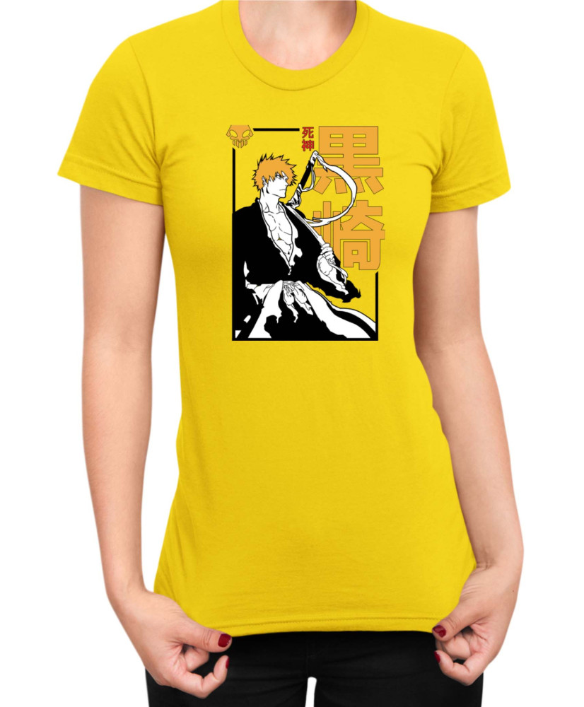 Дамска Тениска Manga Japan Anime Comics Animation Bleach Shinigami Дамска Тениска Manga Japan Anime Comics Animation Bleach Shinigami