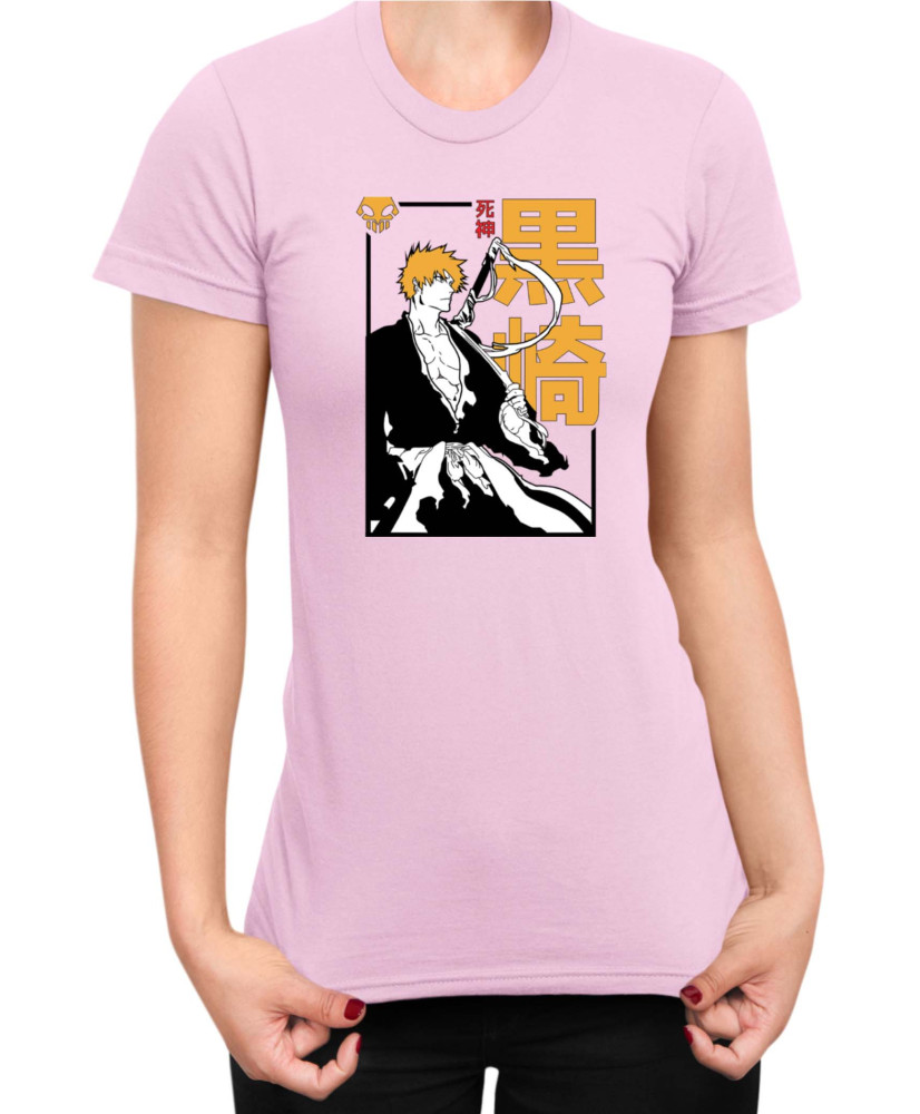 Дамска Тениска Manga Japan Anime Comics Animation Bleach Shinigami Дамска Тениска Manga Japan Anime Comics Animation Bleach Shinigami