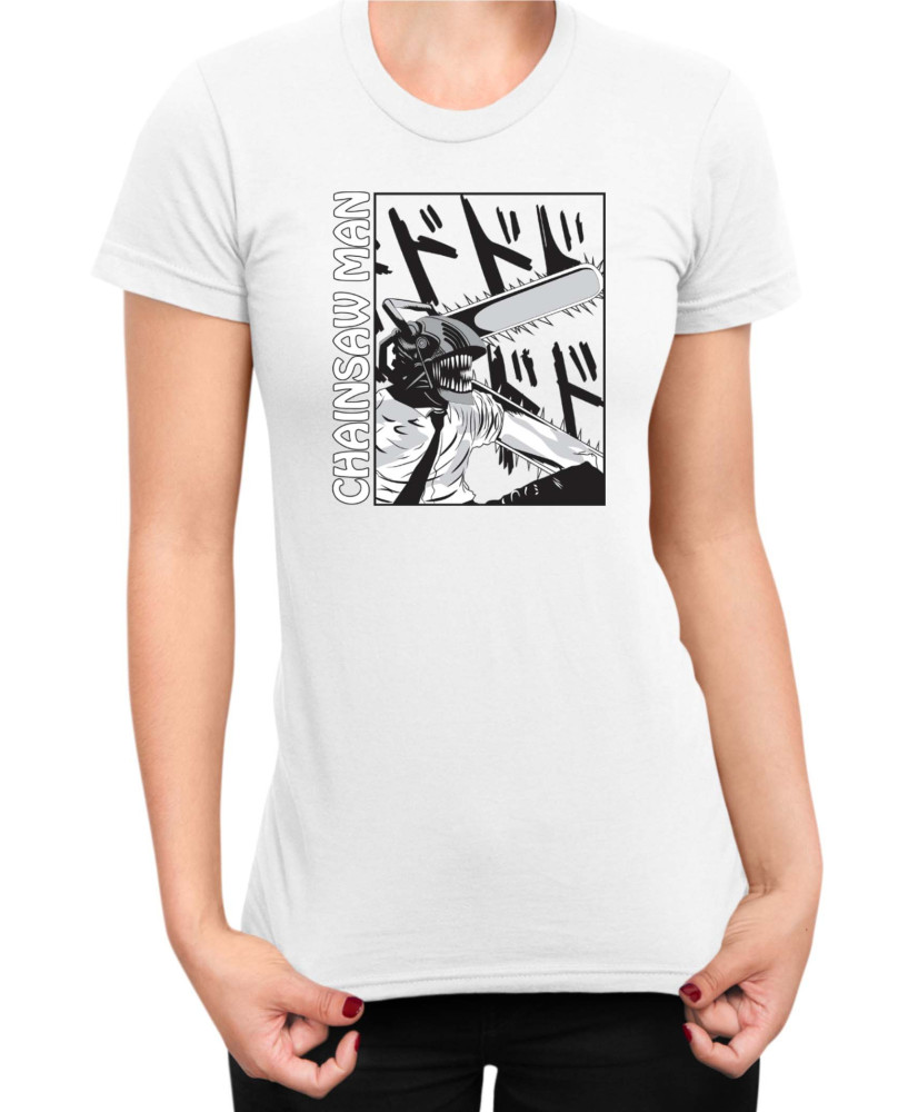 Дамска Тениска Manga Japan Anime Comics Animation Chainsaw Man Chainsaw Devil Дамска Тениска Manga Japan Anime Comics Animation Chainsaw Man Chainsaw Devil