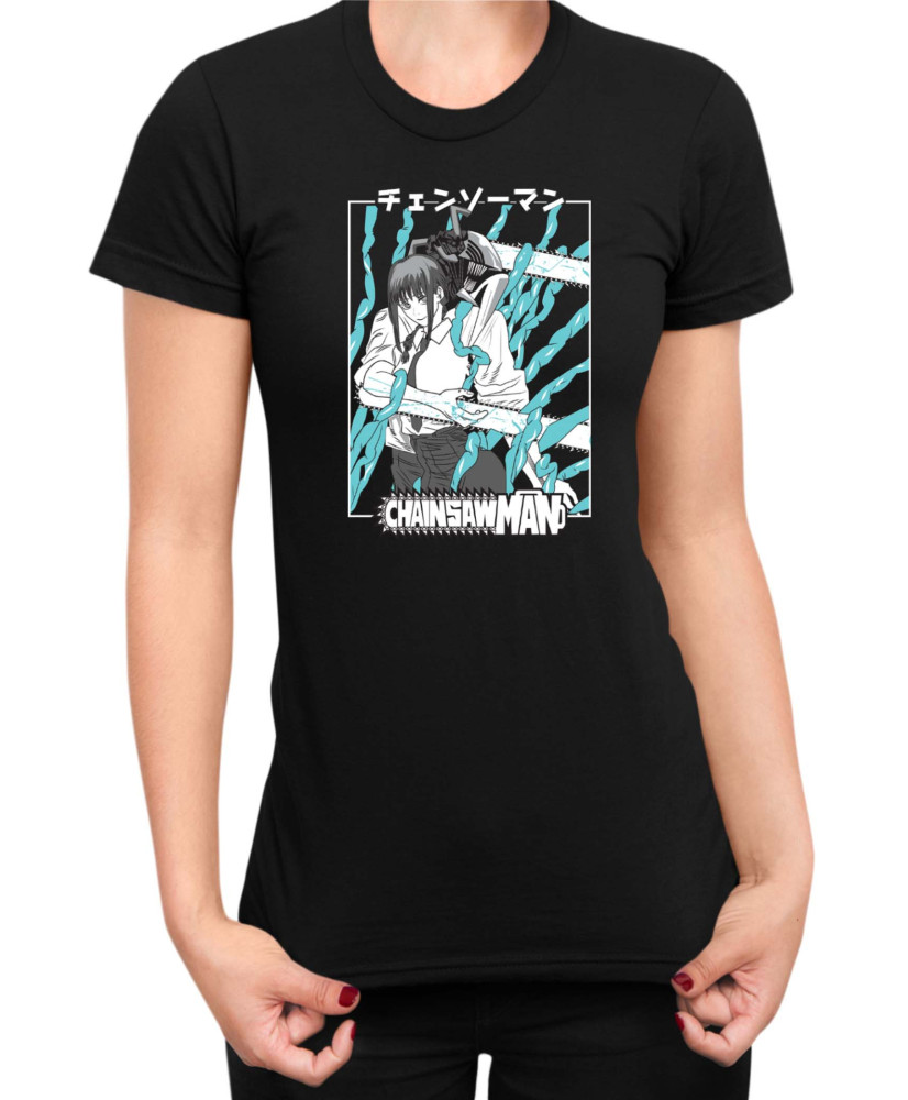 Дамска Тениска Manga Japan Anime Comics Animation Chainsaw Man Control Devil Дамска Тениска Manga Japan Anime Comics Animation Chainsaw Man Control Devil