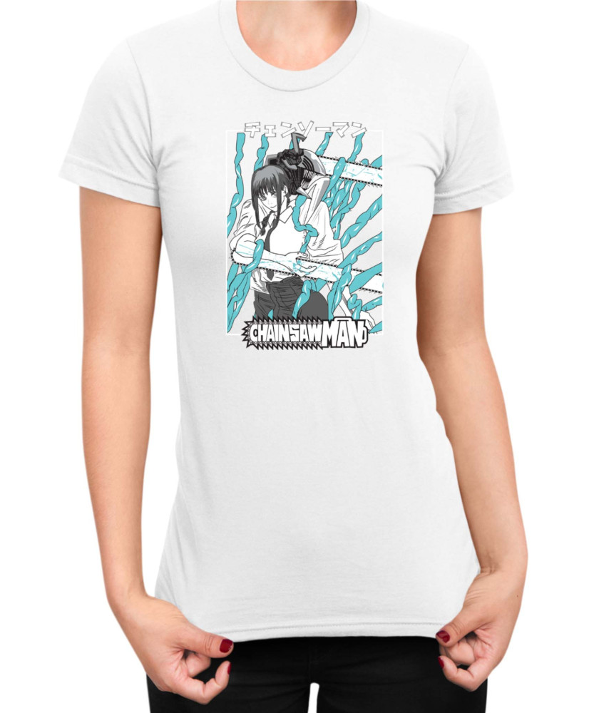 Дамска Тениска Manga Japan Anime Comics Animation Chainsaw Man Control Devil Дамска Тениска Manga Japan Anime Comics Animation Chainsaw Man Control Devil