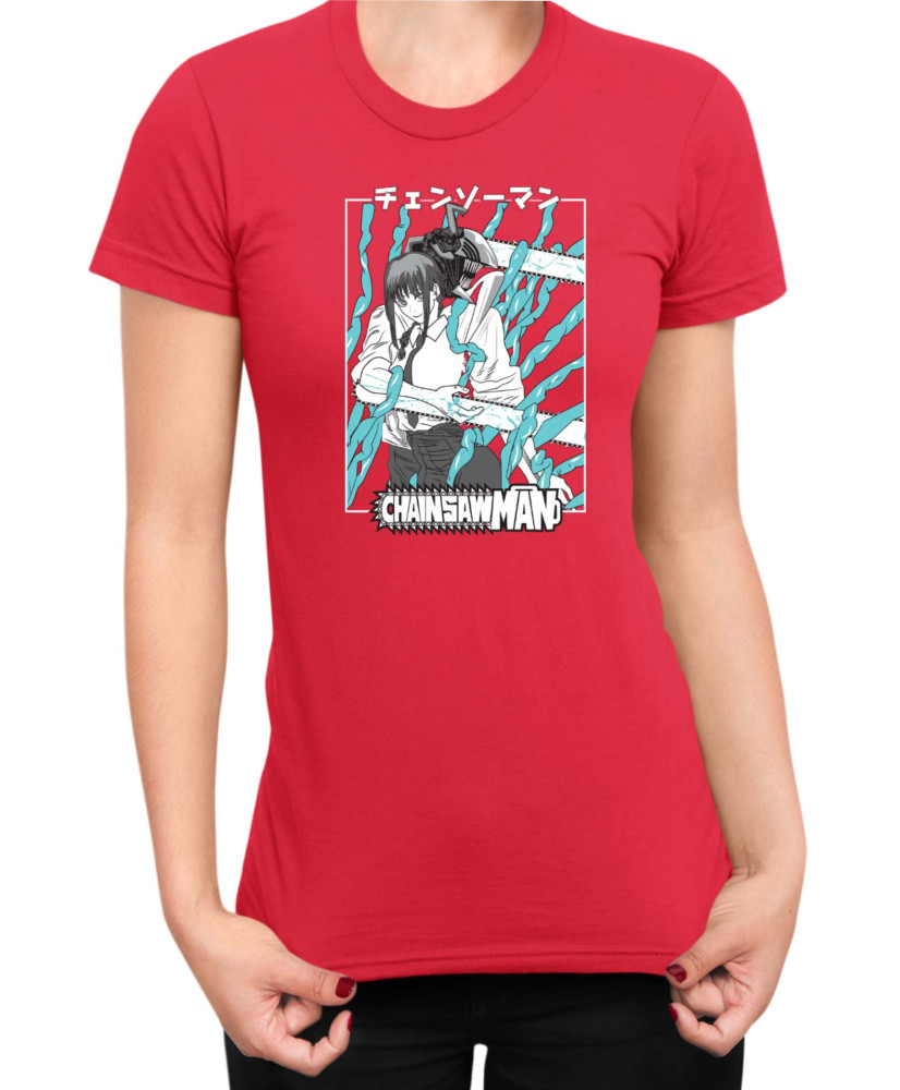 Дамска Тениска Manga Japan Anime Comics Animation Chainsaw Man Control Devil