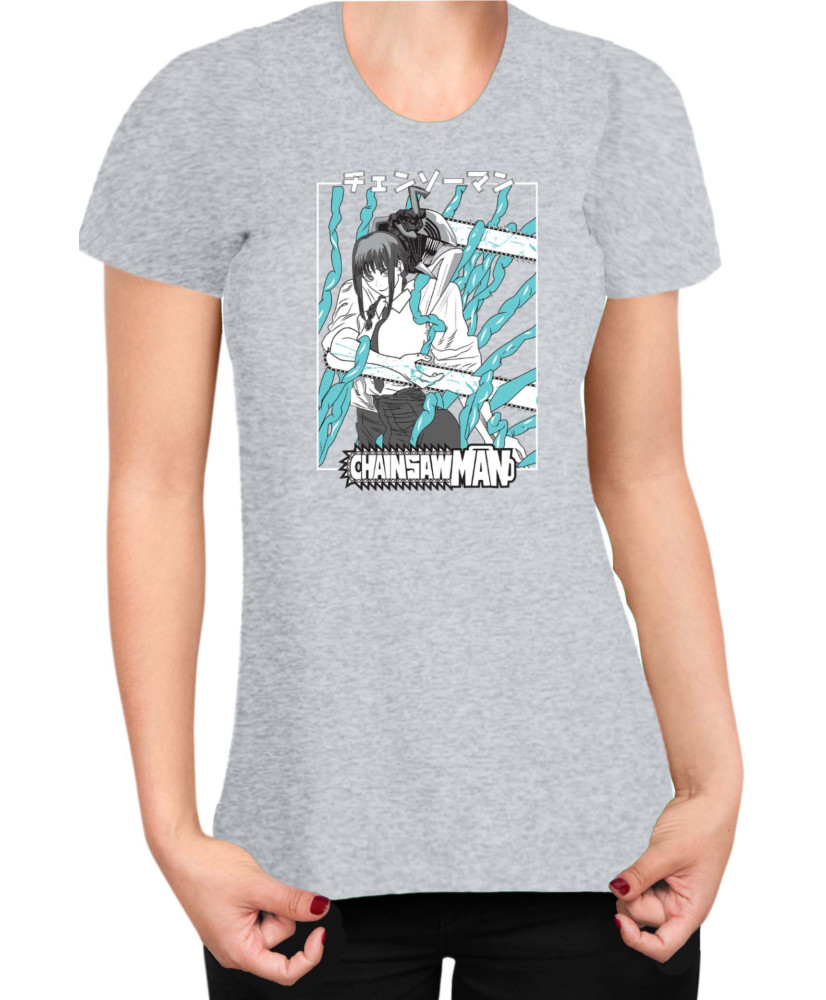 Дамска Тениска Manga Japan Anime Comics Animation Chainsaw Man Control Devil Дамска Тениска Manga Japan Anime Comics Animation Chainsaw Man Control Devil