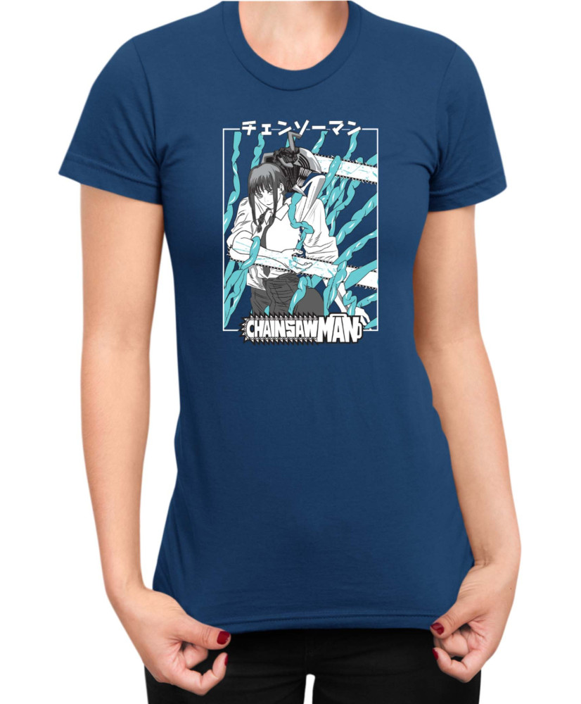 Дамска Тениска Manga Japan Anime Comics Animation Chainsaw Man Control Devil Дамска Тениска Manga Japan Anime Comics Animation Chainsaw Man Control Devil