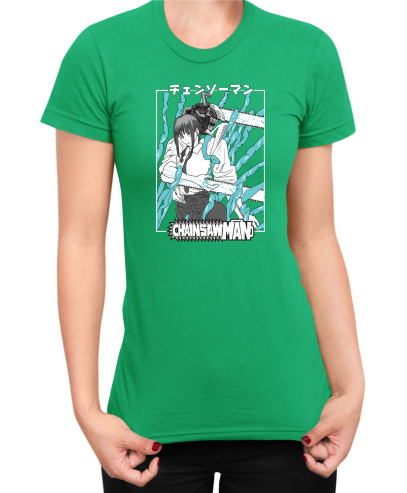 Дамска Тениска Manga Japan Anime Comics Animation Chainsaw Man Control Devil Дамска Тениска Manga Japan Anime Comics Animation Chainsaw Man Control Devil