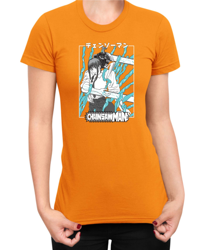Дамска Тениска Manga Japan Anime Comics Animation Chainsaw Man Control Devil Дамска Тениска Manga Japan Anime Comics Animation Chainsaw Man Control Devil