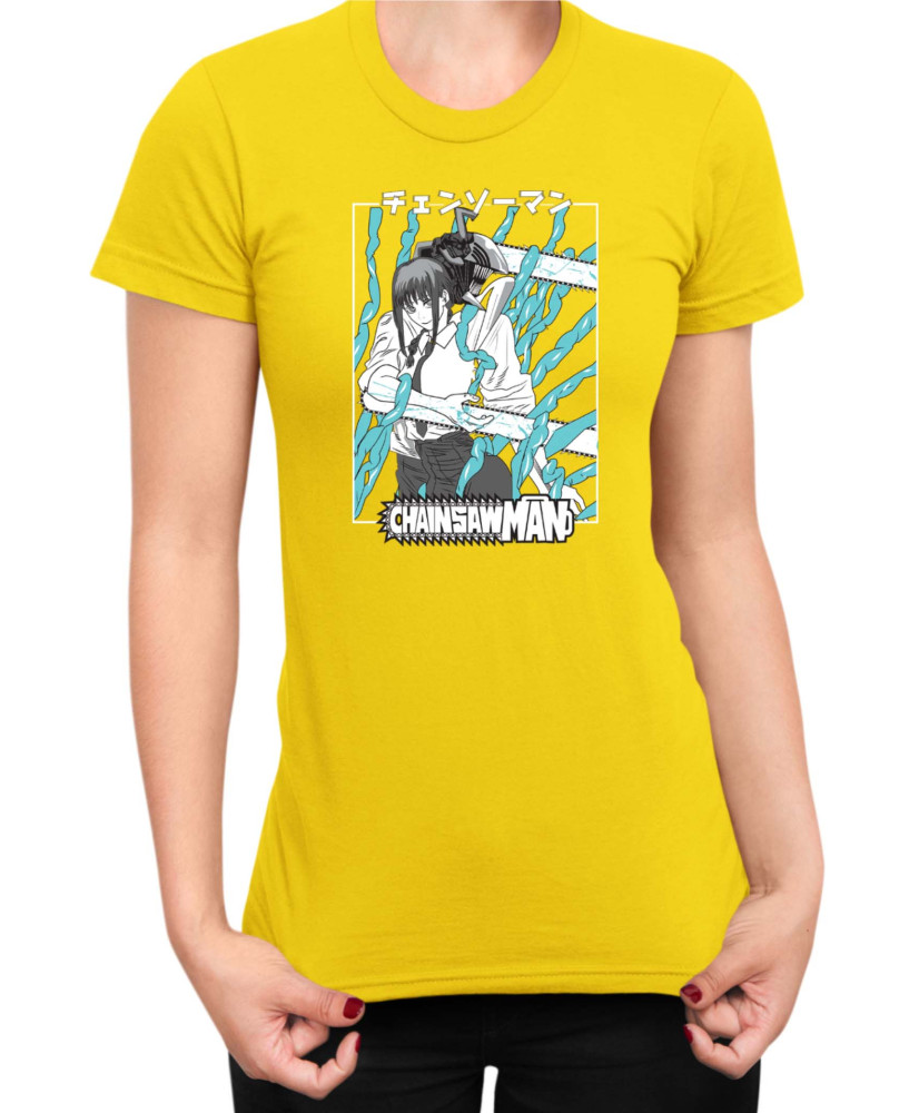 Дамска Тениска Manga Japan Anime Comics Animation Chainsaw Man Control Devil Дамска Тениска Manga Japan Anime Comics Animation Chainsaw Man Control Devil