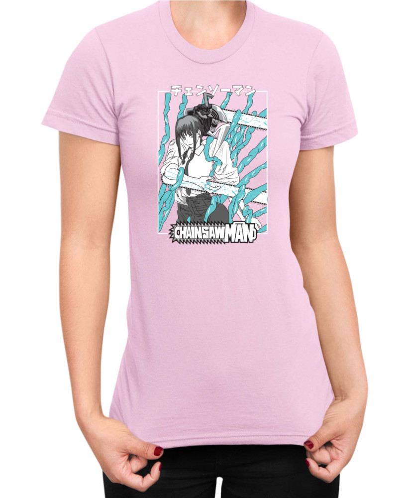 Дамска Тениска Manga Japan Anime Comics Animation Chainsaw Man Control Devil Дамска Тениска Manga Japan Anime Comics Animation Chainsaw Man Control Devil
