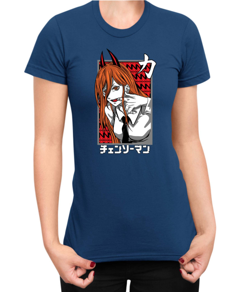 Дамска Тениска Manga Japan Anime Comics Animation Chainsaw Man Fiend Formpower Дамска Тениска Manga Japan Anime Comics Animation Chainsaw Man Fiend Formpower