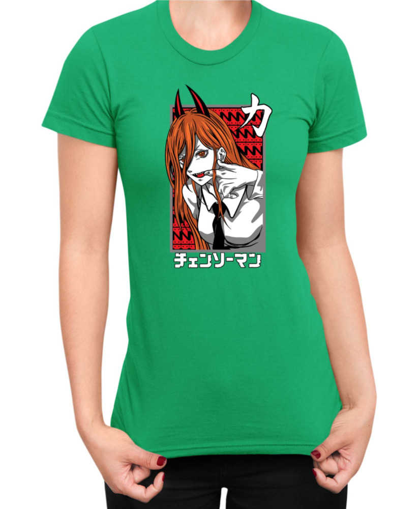 Дамска Тениска Manga Japan Anime Comics Animation Chainsaw Man Fiend Formpower Дамска Тениска Manga Japan Anime Comics Animation Chainsaw Man Fiend Formpower