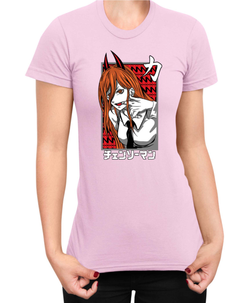 Дамска Тениска Manga Japan Anime Comics Animation Chainsaw Man Fiend Formpower Дамска Тениска Manga Japan Anime Comics Animation Chainsaw Man Fiend Formpower