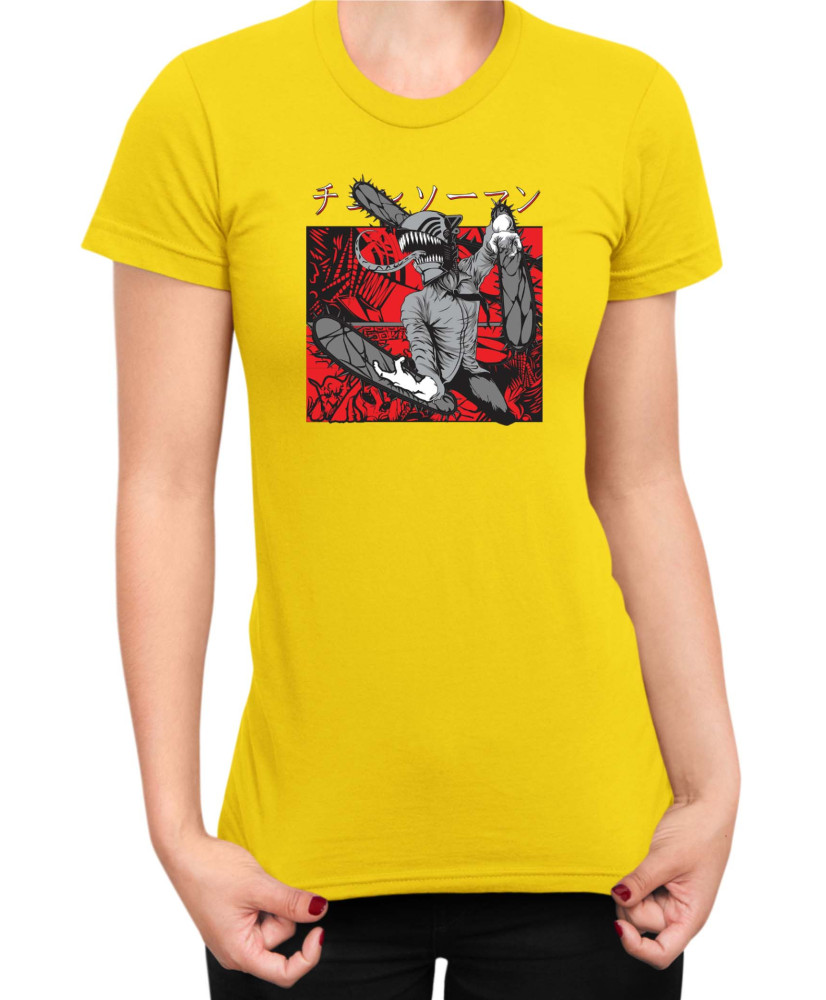 Дамска Тениска Manga Japan Anime Comics Animation Chainsaw Man Hero Of Hell Дамска Тениска Manga Japan Anime Comics Animation Chainsaw Man Hero Of Hell