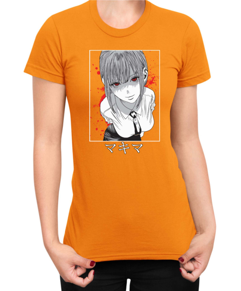 Дамска Тениска Manga Japan Anime Comics Animation Chainsaw Man Hunter Leader Дамска Тениска Manga Japan Anime Comics Animation Chainsaw Man Hunter Leader