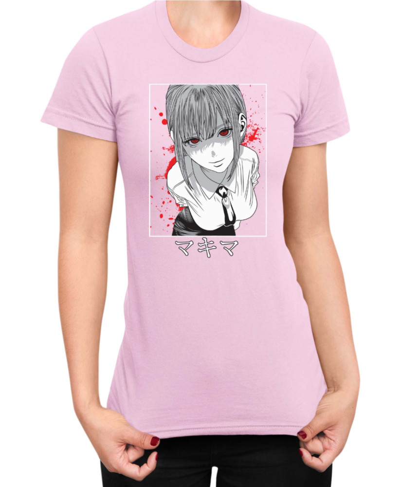 Дамска Тениска Manga Japan Anime Comics Animation Chainsaw Man Hunter Leader Дамска Тениска Manga Japan Anime Comics Animation Chainsaw Man Hunter Leader