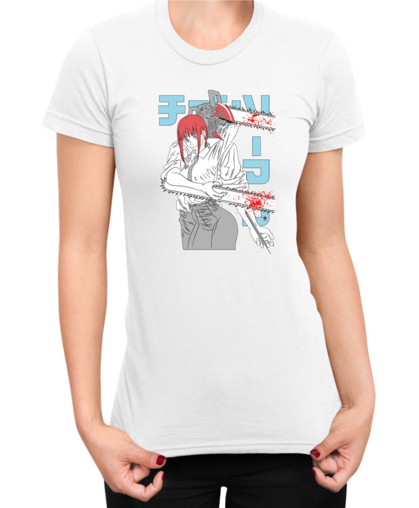 Дамска Тениска Manga Japan Anime Comics Animation Chainsaw Man Makima Дамска Тениска Manga Japan Anime Comics Animation Chainsaw Man Makima
