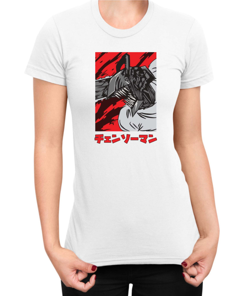 Дамска Тениска Manga Japan Anime Comics Animation Chainsaw Man Pochita Chainsaw