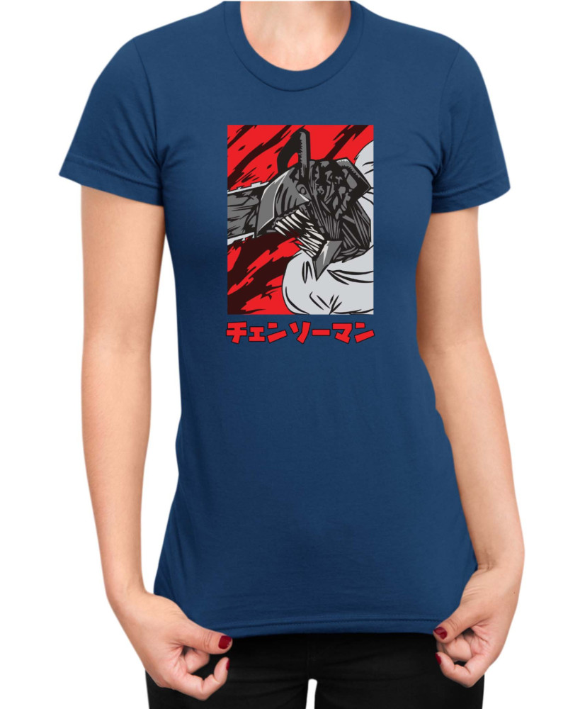 Дамска Тениска Manga Japan Anime Comics Animation Chainsaw Man Pochita Chainsaw