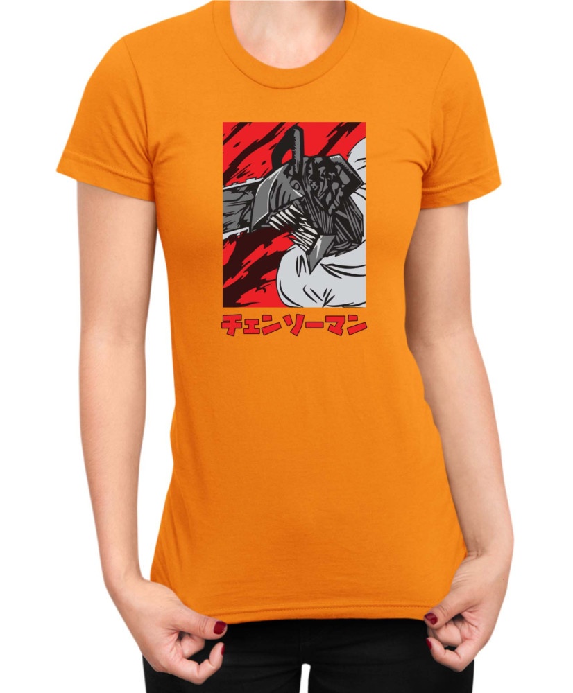 Дамска Тениска Manga Japan Anime Comics Animation Chainsaw Man Pochita Chainsaw