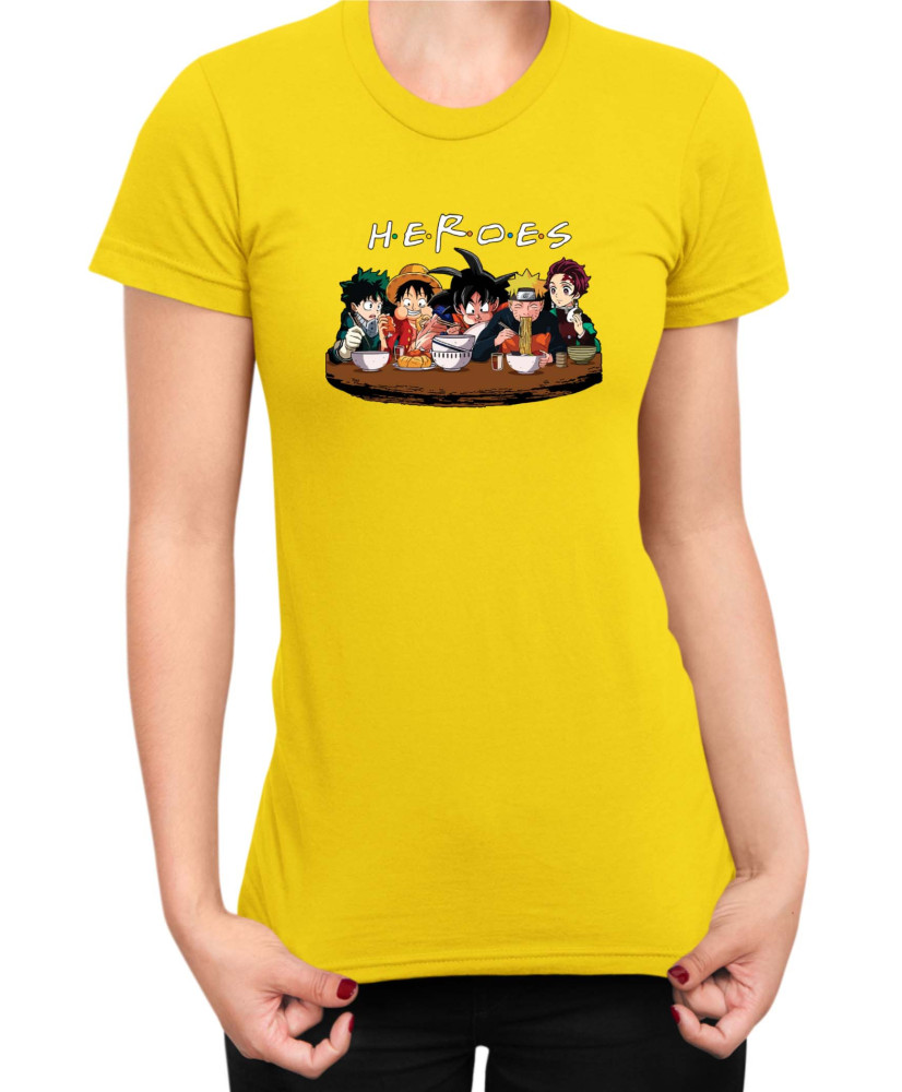 Дамска Тениска Manga Japan Anime Comics Animation Naruto Tanjiro Goku Luffy Decu Anime Heroes V17