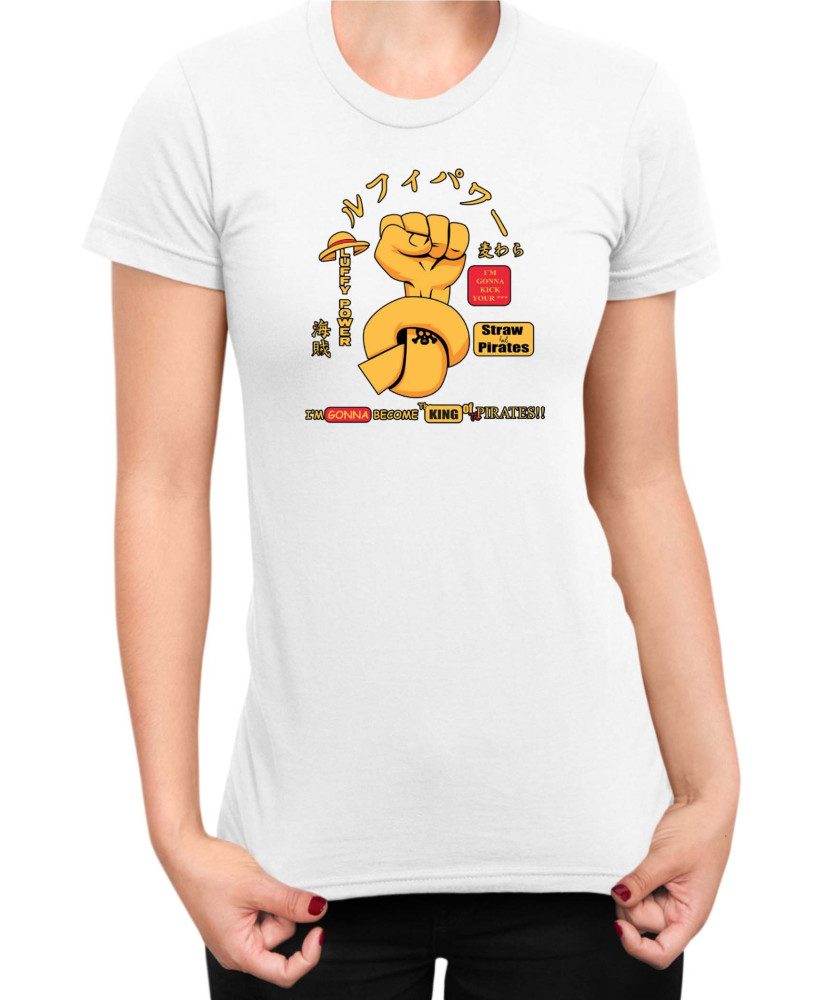 Дамска Тениска Manga Japan Anime Comics Animation One Piece Power Pirates V-05 Дамска Тениска Manga Japan Anime Comics Animation One Piece Power Pirates V-05
