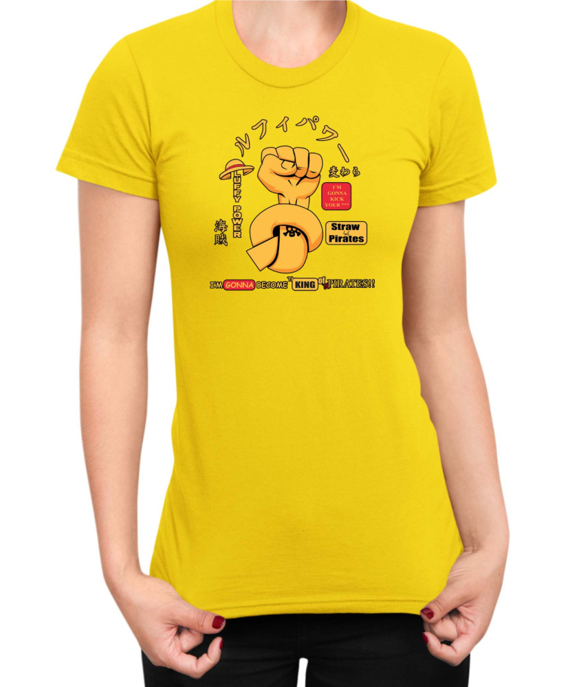 Дамска Тениска Manga Japan Anime Comics Animation One Piece Power Pirates V-05 Дамска Тениска Manga Japan Anime Comics Animation One Piece Power Pirates V-05