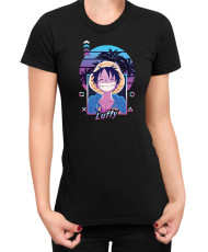 Дамска Тениска Manga Japan Anime Comics Animation One Piece Retro Sunset Monkey