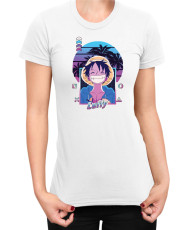 Дамска Тениска Manga Japan Anime Comics Animation One Piece Retro Sunset Monkey