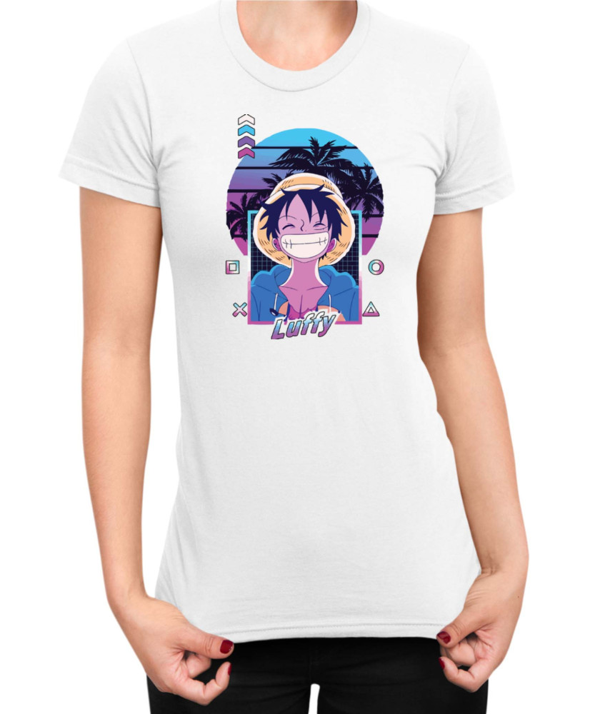 Дамска Тениска Manga Japan Anime Comics Animation One Piece Retro Sunset Monkey Дамска Тениска Manga Japan Anime Comics Animation One Piece Retro Sunset Monkey