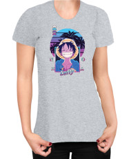 Дамска Тениска Manga Japan Anime Comics Animation One Piece Retro Sunset Monkey