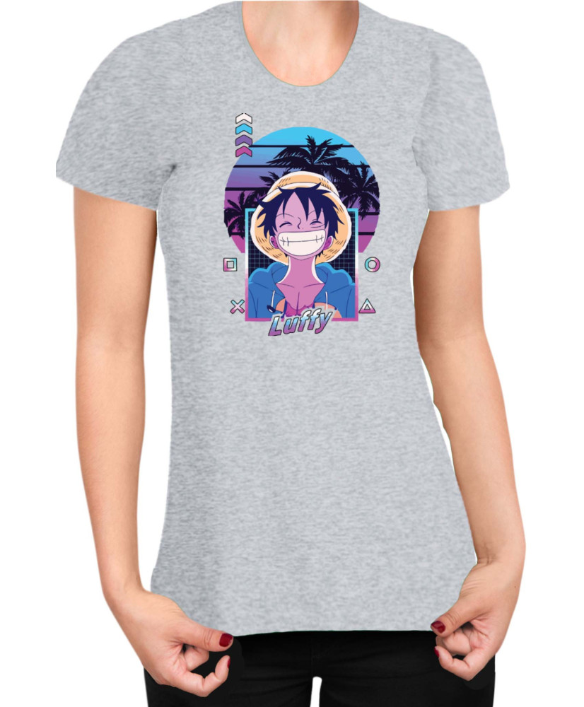 Дамска Тениска Manga Japan Anime Comics Animation One Piece Retro Sunset Monkey Дамска Тениска Manga Japan Anime Comics Animation One Piece Retro Sunset Monkey