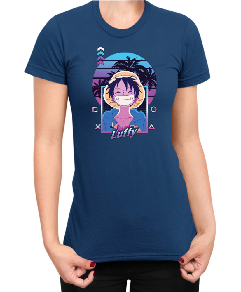 Дамска Тениска Manga Japan Anime Comics Animation One Piece Retro Sunset Monkey Дамска Тениска Manga Japan Anime Comics Animation One Piece Retro Sunset Monkey