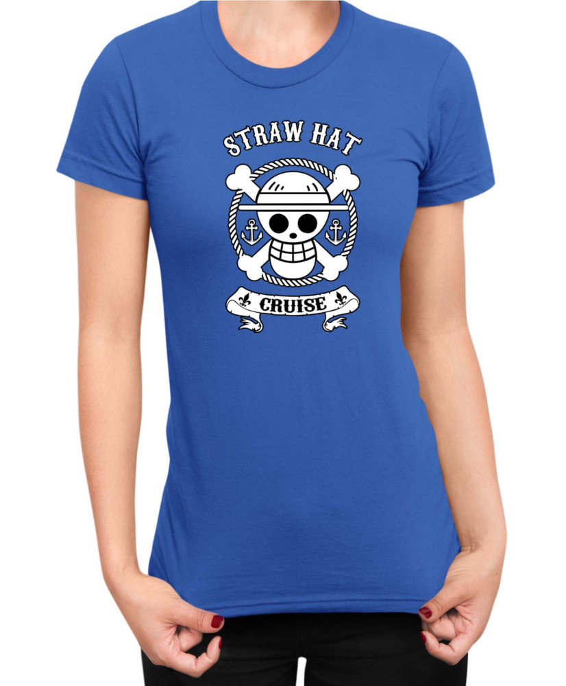 Дамска Тениска Manga Japan Anime Comics Animation One Piece Roger Flag V-19 Дамска Тениска Manga Japan Anime Comics Animation One Piece Roger Flag V-19
