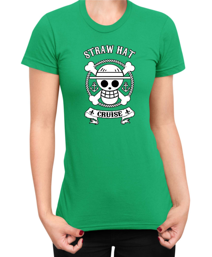 Дамска Тениска Manga Japan Anime Comics Animation One Piece Roger Flag V-19 Дамска Тениска Manga Japan Anime Comics Animation One Piece Roger Flag V-19