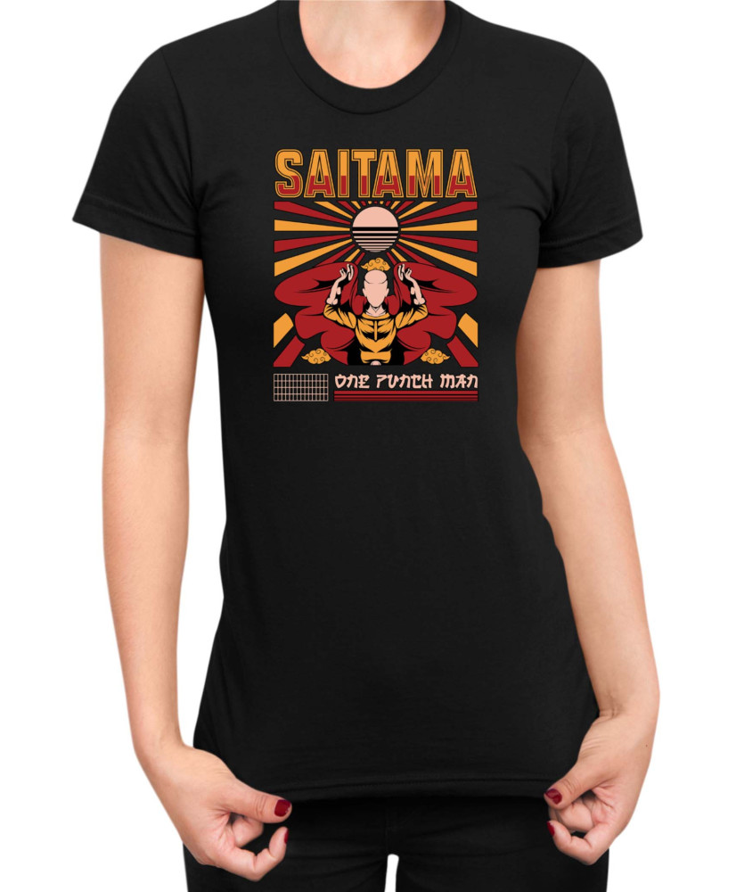Дамска Тениска Manga Japan Anime Comics Animation One Punch Man Punch Saitama
