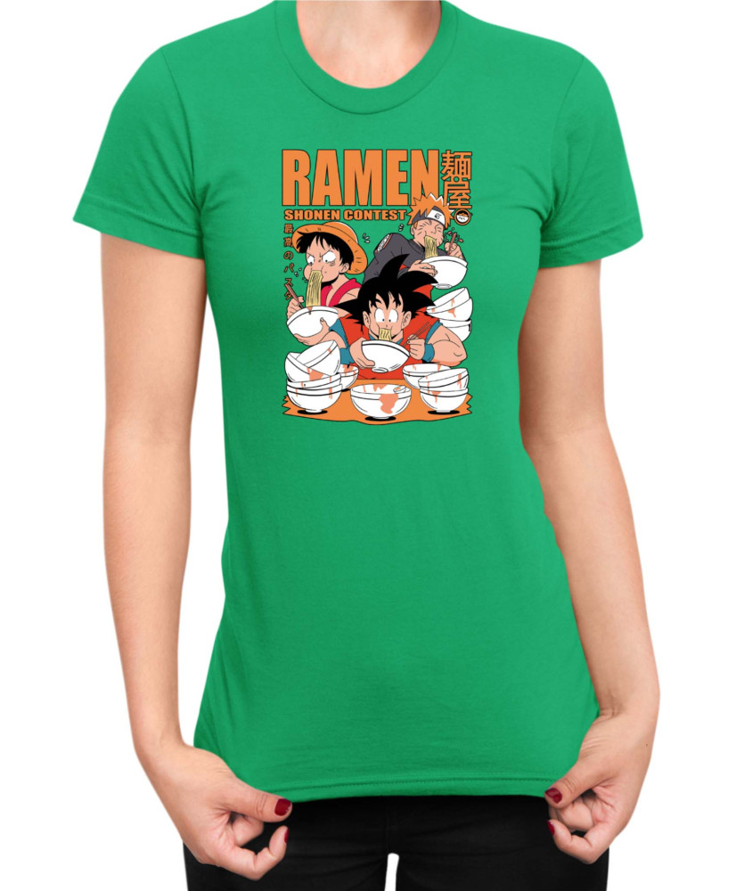 Дамска Тениска Manga Japan Anime Comics Animation Ramen Shonen Contest